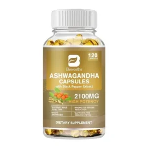 Ashwagandha 2100mg Beworths – Giảm Stress & Tăng Miễn Dịch (120 viên)