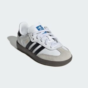 Giày Trẻ Em Adidas Samba OG – Trắng Đen