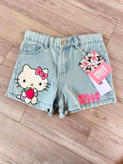 Quần Short Hello Kitty Denim - Size: 4-5y