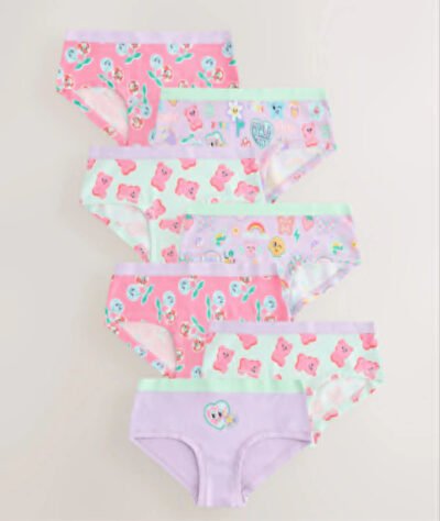 Quần Lót Next UK Cho Bé Gái, Bộ 7 Cái, Họa Tiết Dễ Thương - Size 15-16Y