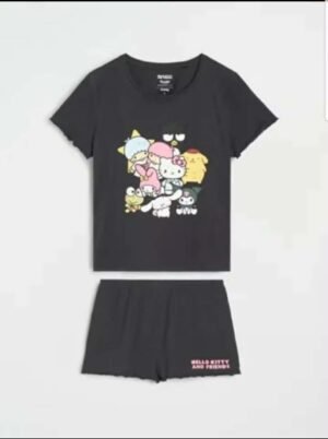 Bộ Hello Kitty & Friends Áo Phông + Quần Short - Size M