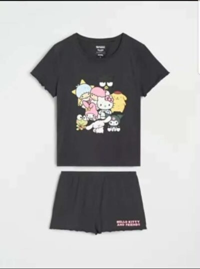 Bộ Hello Kitty & Friends Áo Phông + Quần Short - Size M