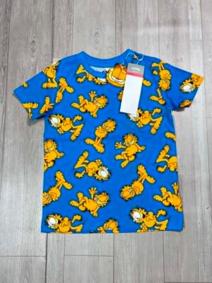 Áo Thun Bé Gái HM UK Họa Tiết Garfield Vui Nhộn- Size 4-5Y