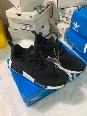 35f69265-a3cd-45d4-bb54-5c7d1b14b832 Adidas NMD Black Kids Sneakers UK - Size 34EU