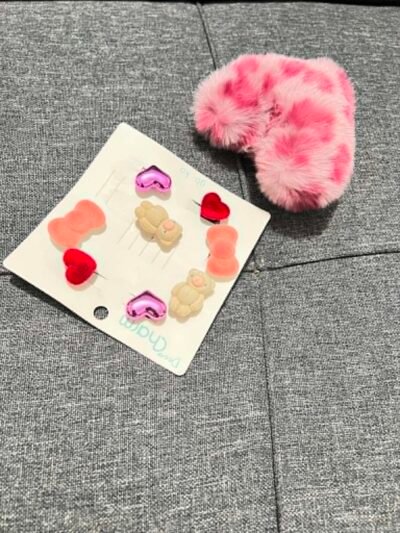 Lovely Plush  – charm Lông Mềm Hình Trái Tim