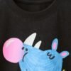 Áo Thun Cotton Trẻ Em Màu Đen Họa Tiết Tê Giác Bubble Buddy Zara SP - Size 5Y
