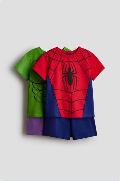 a849da47-d8cc-4c58-b073-82856e036fe2 Set Đồ Bé Trai HM UK Siêu Anh Hùng Spider-Man & Hulk- Size 9-10Y