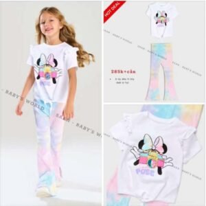 Sinsay Disney Besties Kids Set – Áo + Legging Pastel - Size 3-4Y