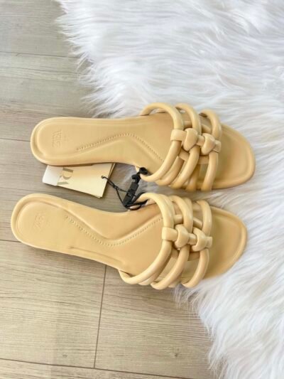 z7917840765349_641f9d58df84c0bcf48fcae5f9526929 Zara Women's Beige Slide Sandals – Size 37