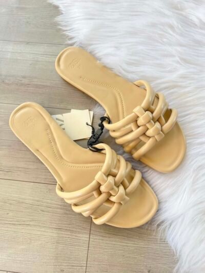 z7917840807224_326253905017442d5c82d2087421899b Zara Women's Beige Slide Sandals – Size 37