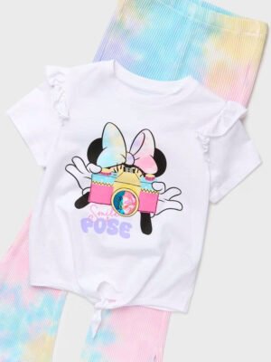 Sinsay Disney Besties Kids Set – Áo + Legging Pastel - Size 3-4Y
