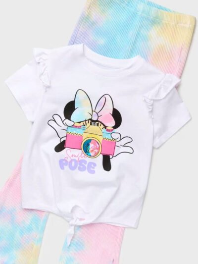 Sinsay Disney Besties Kids Set – Áo + Legging Pastel - Size 3-4Y